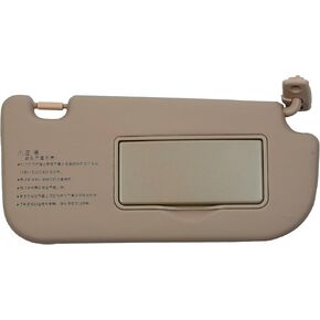 Left Driver Beige Sunvisor Replacement Compatible with 2004-2010 Kia Sportage 852021F090EZ Sun Visor 852011F090LX