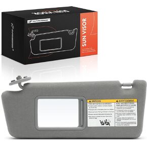 A-Premium Left Driver Side Sun Visor Compatible with Toyota Tacoma 2005-2015, Replacement Sunvisor, Gray