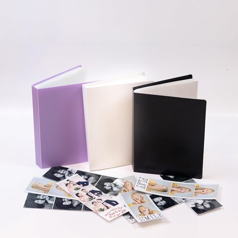 Photo Booth Photo Album - For Wedding or Party- Holds 120 Photobooth 2x6 Photo Strips - Slide In (2X6, LAVENDER) in Kuwait