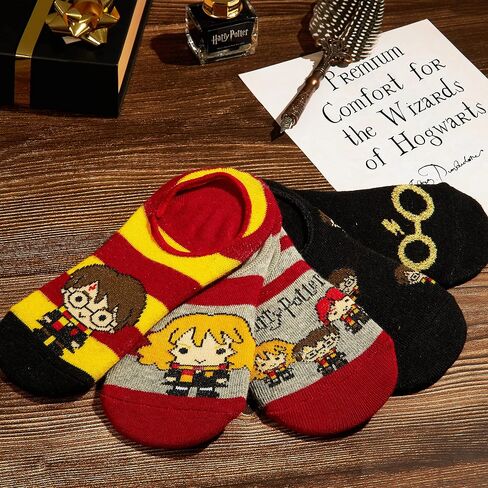 Harry Potter Girls No Show Socks, Invisible Liner Socks for Kids, Summer Socks Pack of 5 - Kids Gifts in Saudi Arabia