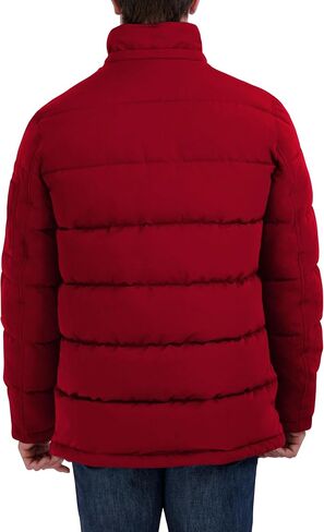 Nautica Men's Faux Fur Trim Puffer Jacket with Removable Hood in Saudi Arabia