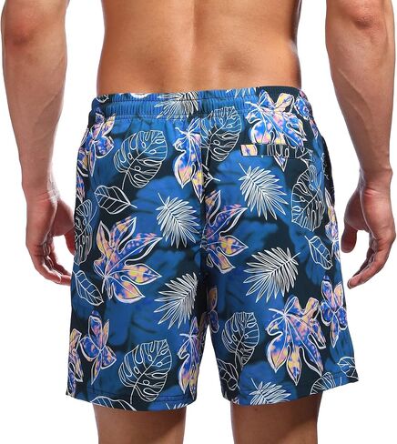 Biwisy Mens Swim Trunks Quick Dry Beach Shorts Mesh Lining Swimwear Bathing Suits with Pockets in Saudi Arabia