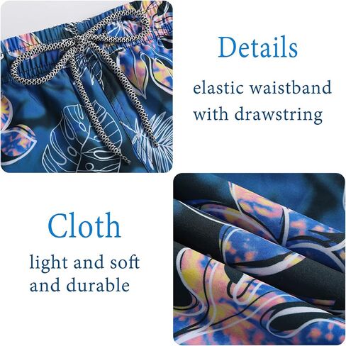 Biwisy Mens Swim Trunks Quick Dry Beach Shorts Mesh Lining Swimwear Bathing Suits with Pockets in Saudi Arabia