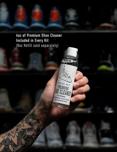 Cleaner Kit - Sneakers Dress Shoes Sandals Boots Leather Suede Cork and Hats, Natural Solution with Coconut Jojoba in Saudi Arabia