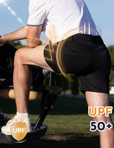 Mens Golf Shorts 7'' Inseam Lightweight Quick Dry Strech Casual Work Shorts, Hybrid Flat Front Golf Shorts for Men in Saudi Arabia