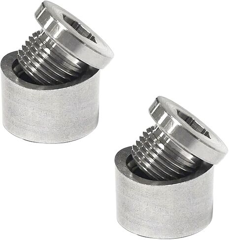 M18 X 1.5 Oxygen Sensor Mounting Bungs and Plugs, Stainless Steel Notched Nut Plug Notched Welding Nut Plug (4PCS) in Kuwait