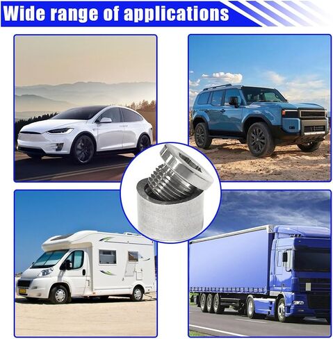 M18 X 1.5 Oxygen Sensor Mounting Bungs and Plugs, Stainless Steel Notched Nut Plug Notched Welding Nut Plug (4PCS) in Kuwait