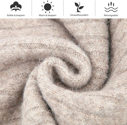 MissShorthair Cashmere Women and Mens Scarf for Winter Chunky Long Warm Thick Knit Wrap in Saudi Arabia