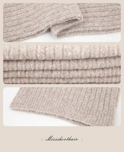 MissShorthair Cashmere Women and Mens Scarf for Winter Chunky Long Warm Thick Knit Wrap in Saudi Arabia