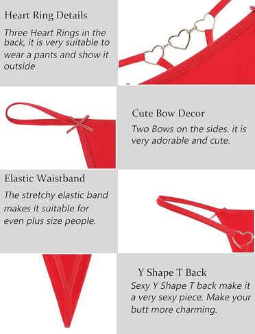 Avidlove G String Thongs للنساء ملابس داخلية مثيرة من القطن على شكل T من الخلف in Saudi Arabia