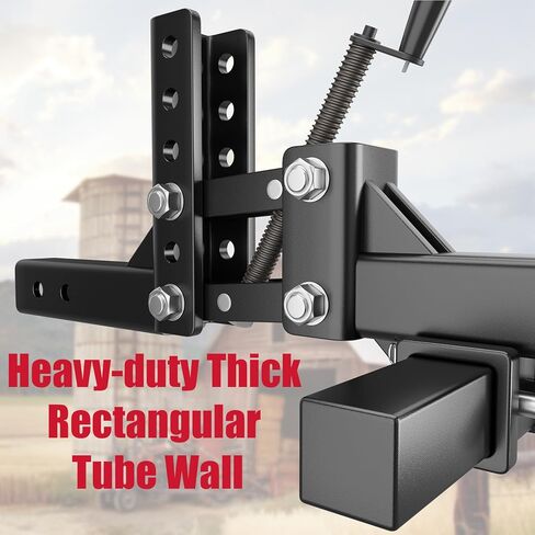 رافعة يدوية 50 بوصة، جهاز استقبال بنقطة واحدة و2 بوصة لجرارات ATV/UTV وأداة خدش المحراث، رفع ارتفاع قابل للتعديل in Kuwait