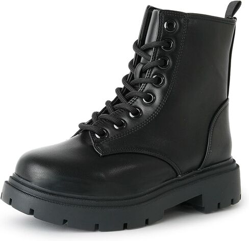 J. Adams Harley Combat Boot - Casual Outdoors Slip On Lace Up Ankle Bootie in Saudi Arabia