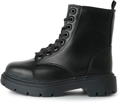 J. Adams Harley Combat Boot - Casual Outdoors Slip On Lace Up Ankle Bootie in Saudi Arabia