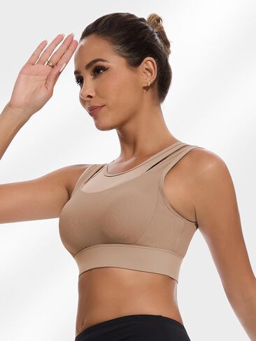 Decorus Sports Bras for Women Workout: High Impact Padded Sports Bra - Womens Tank Tops Bra for Yoga Gym Fitness Runing in Saudi Arabia