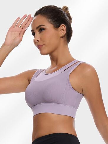 Decorus Sports Bras for Women Workout: High Impact Padded Sports Bra - Womens Tank Tops Bra for Yoga Gym Fitness Runing in Saudi Arabia