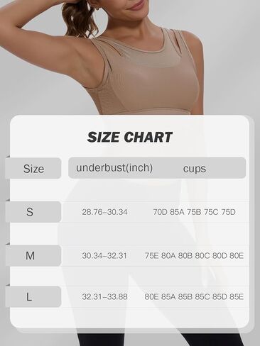 Decorus Sports Bras for Women Workout: High Impact Padded Sports Bra - Womens Tank Tops Bra for Yoga Gym Fitness Runing in Saudi Arabia