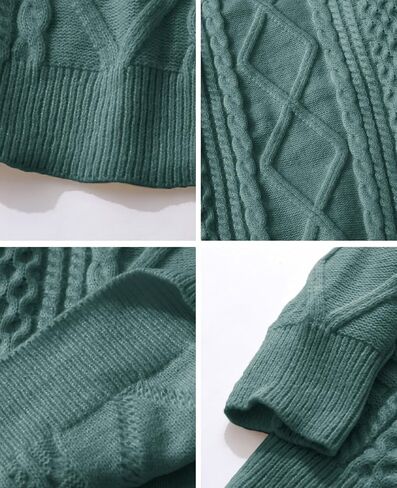 Aelfric Eden Cable Knit Sweater Men Oversized Rory Gilmore Crewneck Knitted Sweater Pullover 2024 Vintage Fall Sweaters Tops in Saudi Arabia