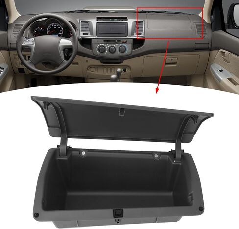 LHD Stylish Dashboard Interior Storage Box for Hilux Vigo 2004-2014 (Gray) in Saudi Arabia
