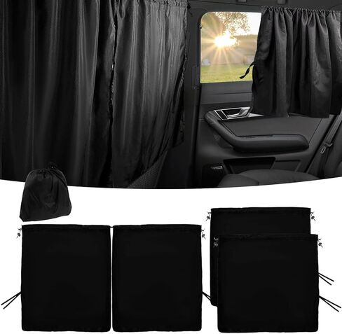 Car Privacy Curtains,Car Window Shades 95% Light Blocking Sunshades, Auto Blackout Curtains Baby Shades Wide Sedan SUV Sunshade Screen Covers for Travel Camping Nap Sleeping (3-pcs Set) in Saudi Arabia