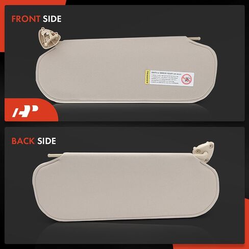 A-Premium Left Driver Side Sun Visor Compatible with Chevrolet Express 1500, Express 2500, Express 3500, Express 4500 & GMC Savana 1500, Savana 2500, Savana 3500, Savana 4500, 2003-2019, Beige in Saudi Arabia