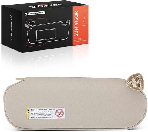 A-Premium Left Driver Side Sun Visor Compatible with Chevrolet Express 1500, Express 2500, Express 3500, Express 4500 & GMC Savana 1500, Savana 2500, Savana 3500, Savana 4500, 2003-2019, Beige in Saudi Arabia