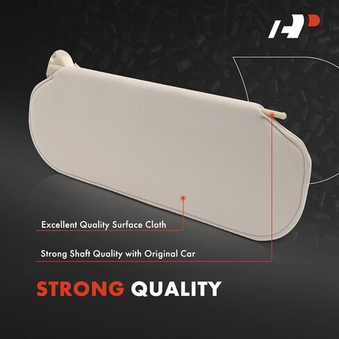 A-Premium Left Driver Side Sun Visor Compatible with Chevrolet Express 1500, Express 2500, Express 3500, Express 4500 & GMC Savana 1500, Savana 2500, Savana 3500, Savana 4500, 2003-2019, Beige in Saudi Arabia