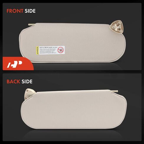 A-Premium Left Driver Side Sun Visor Compatible with Chevrolet Express 1500, Express 2500, Express 3500, Express 4500 & GMC Savana 1500, Savana 2500, Savana 3500, Savana 4500, 2003-2019, Beige in Saudi Arabia