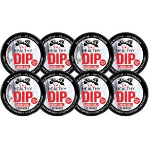 Teaza Energy Pouches, Tobacco Free Nicotine Free Dip Smokeless Alternative Snuff & Energy Dip Chewing Tobacco Alternative Healthy Dipping Premium Flavored Cherry Chill (8 Pack)