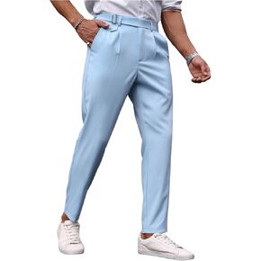 Floerns Men's Premium Wrinkle Free Suit Pants Trousers Lightweight Dress Pants
