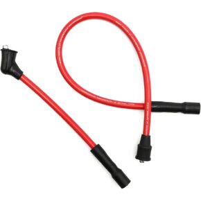 2104-0143 Spark Plug Wires Replacement for Harley Davidson Sportster XL 883 1200 Red Spark Plug Wires 8.8mm