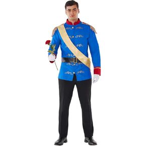 Morph - Prince Charming Costume For Men - Prince Costume For Men - Royal Prince Costume For Men - Prince Costume Adult