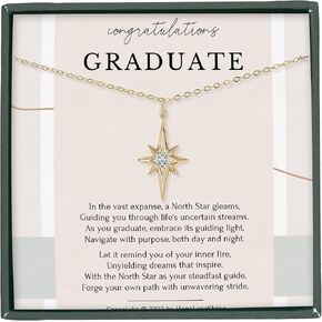 HOPE LOVE SHINE Graduation Gifts for Her - Ideal College, High School Graduation Gifts for Her - Gift Ready with Greeting Card - Graduation Necklace for Bestfriend, Sister Daughter