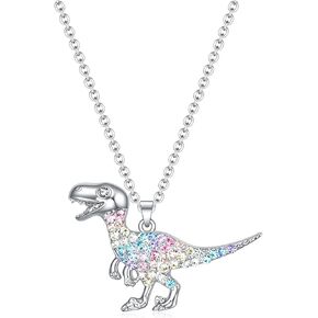 luomart Dragon Dinosaur Necklace Birthday Gifts for Girls,Dragons Dinosaurs Pendant Necklaces Jewelry for Women