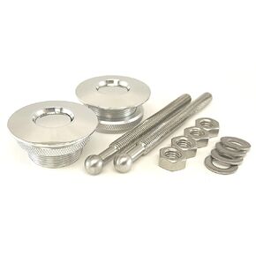 QL-38-LP Quik-Latch Hood Pin Kit (Polished Aluminum)