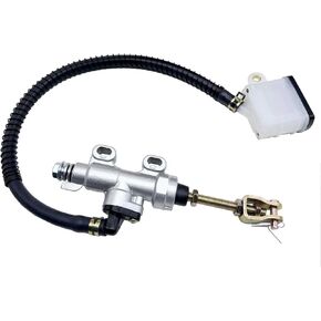 QISF Rear Brake Master Cylinder Compatible with 70cc 90cc 110cc 125cc ATV/Chinese Dirt Bike 150cc Arctic Cat 700 EFI 2006 Roketa Taotao Yard Card 150cc Go Karts Coleman Powersports 196cc