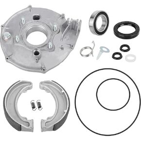 Fit for Honda Fourtrax 300 Rear Brake Backing Plate & Shoes Kit 1988-2000 TRX300/TRX300FW 2x4/4x4 OEM# 43010-HM5-A10 43010-HM5-850 06430-HM5-A80