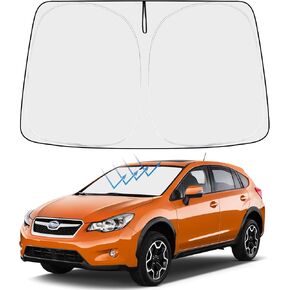 Proadsy Front Windshield Sun Shade Foldable Sunshade Protector Custom Fit 2018-2024 2025 Subaru Crosstrek, 2.0i Premium Limited Wagon Accessories 2025 Upgrade