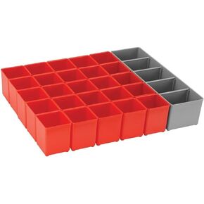 Bosch Bosch ORG72-RED Organizer Set for i-BOXX72, Part of Click and Go Mobile Transport System, 30-Piece, Blue/Red