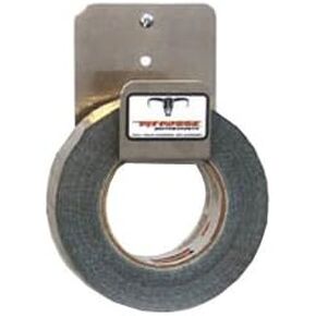 Pit Posse 545 Duct Tape Holder Single Bracket Universal- Made in USA - for Garage Enclosed Trailer Shop Storage Organizer Motorcycle Automotive Race Aluminum Accessories - Holds 1 Tape Roll (Silver)