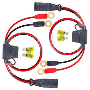 (2 Packs) Compatible with NOCO GC002 X-Connect Battery Harness M6 (1/4 inch) XL Hole Terminal Connector, Suitable for Smart Battery trickle Charger Cable Harness Accessories