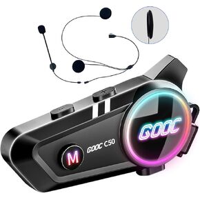 Motorcycle Bluetooth Headset Helmet Speakers Long Battery Life Helmet Headphone with Noise Cancellation&Music Sharing Ultra-Thin Wireless Bluetooth Headphones for All Helmets