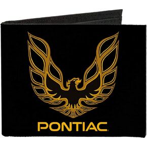 Buckle-Down Men's Standard Canvas Bifold Wallet-Pontiac, 4.0" x 3.5"