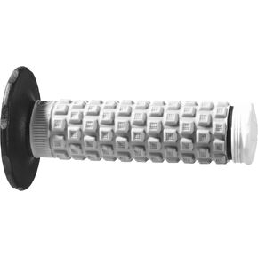 Pro Taper ATV Pillow Top Grips - Black/Grey/White Flanged