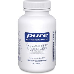 Pure Encapsulations Glucosamine Chondroitin with Manganese | Supplement for Joint Support, Comfort, Mobility, Cartilage Integrity and Health, and Connective Tissue* | 120 Capsules