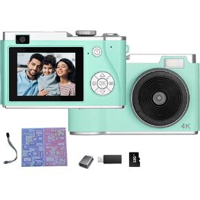 Kids Digital Camera,2.7 Inch TFT Display Camera,with 32GB Card,48MP 16X Digital Zoom,Compact Camera Support Video Recording/Photography/Selfie-Suitable for Children and Beginners