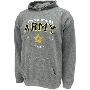 Armed Forces Gear Men's Army Star Est. 1775 Hooded Sweatshirt