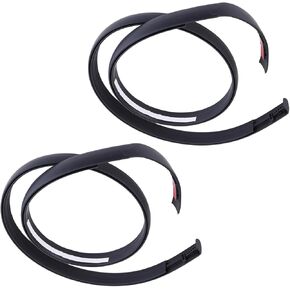 2PCS Roof Drip Molding Left and Right for Tacoma Double Cab 2005-2015 2.7L Textured Black Rubber Roof Trim Molding 75551-04063, 75561-02020, 75552-04061, 75551-04062, 75551-04060