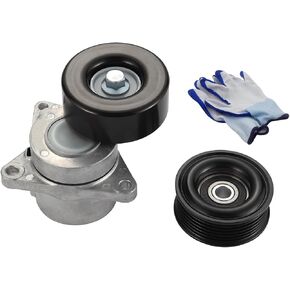 90K-38284 (2PCS 38284+36026) Serpentine Belt Tensioner Kit Without Belt Fit For Nissan Rogue 08-15 4-Cyl. 2.5 L