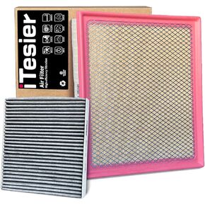 Engine Cabin Air Filter kit for Tacoma 3.5L (2016 2017 2018 2019 2022 2021 2022 2023), Replaces 17801-0P100, 87139-YZZ09
