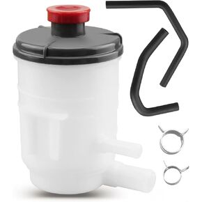 Power Steering Reservoir Kit Fits for Honda Accord L4 2.4L 2003 2004 2005 2006 2007 Replace 53701-SDA-A01, with Suction Line Hose & Return Line Hose and Tank